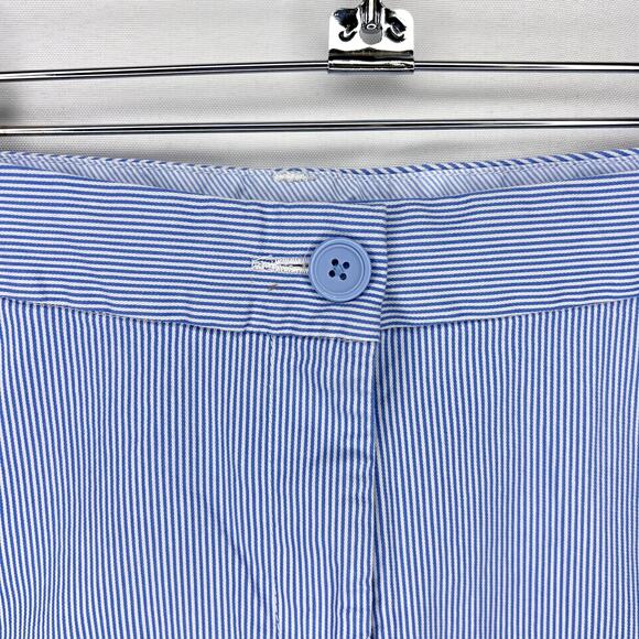 Women’s Crown & Ivy Blue & White Striped Shorts Size 12 - Picture 6 of 11